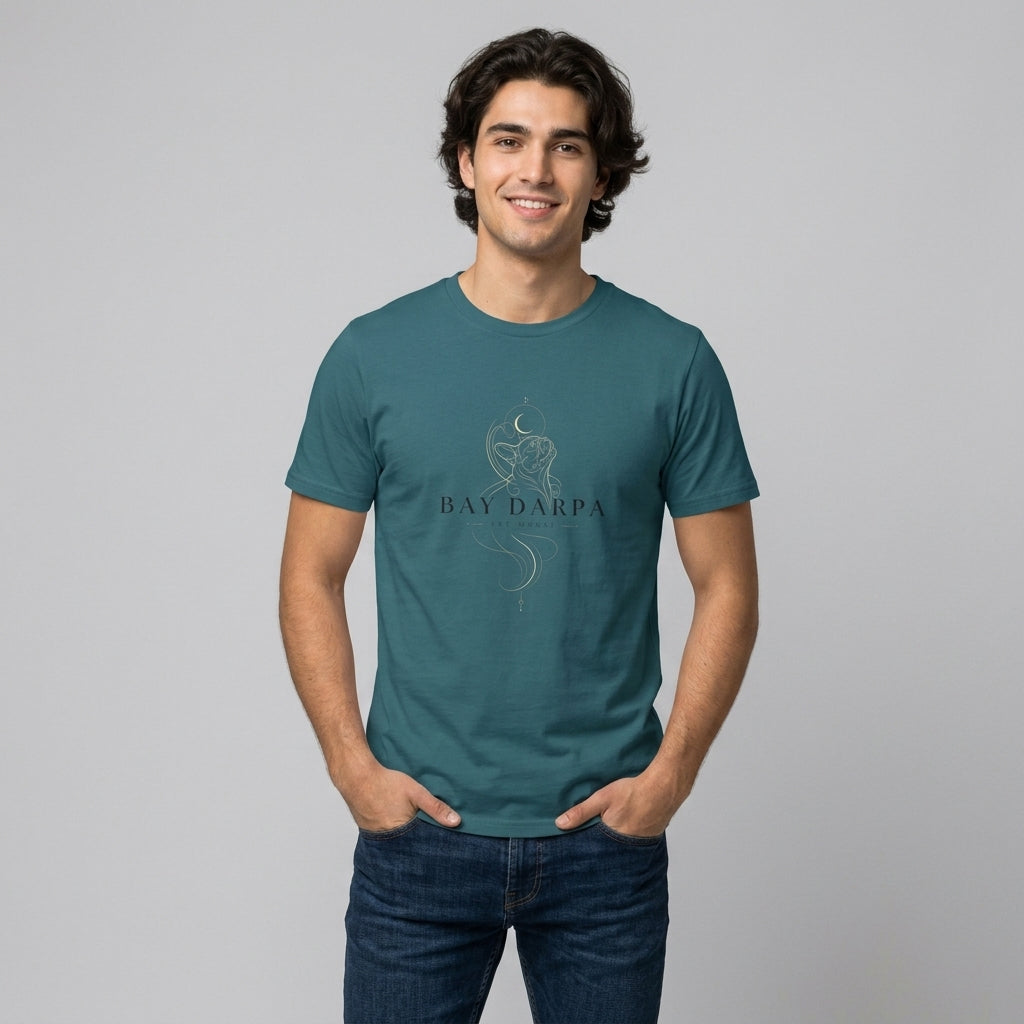 Camiseta Orgánica Unisex "Bay Darpa Essential" - Teal Premium [🌱 Sostenible]