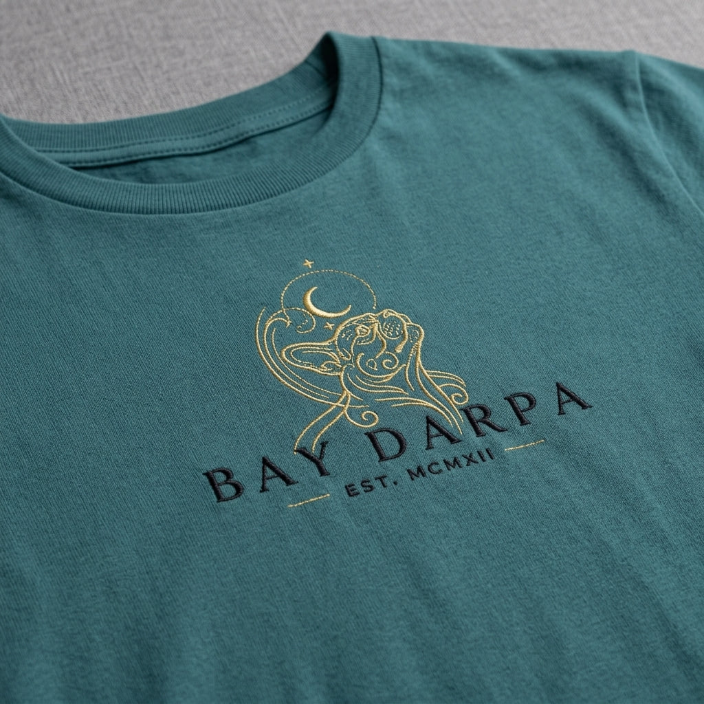 Camiseta Orgánica Unisex "Bay Darpa Essential" - Teal Premium [🌱 Sostenible]