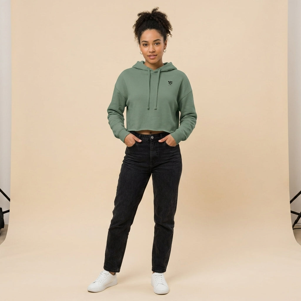 Sudadera Crop Raw Edge BAY DARPA