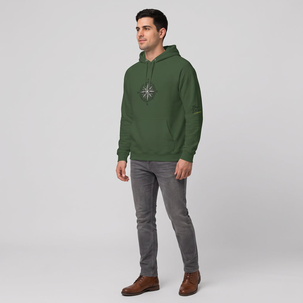 Sudadera con capucha Eco Hoodie «Bay Darpa Compass» unisex 🌱 Sostenible