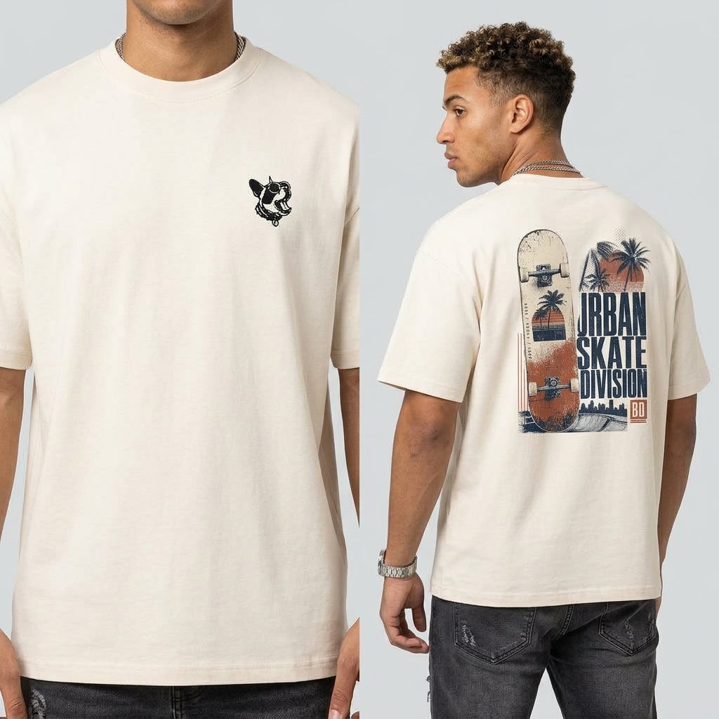 Camiseta Oversize Hombre «Urban Skate Division» Bay Darpa