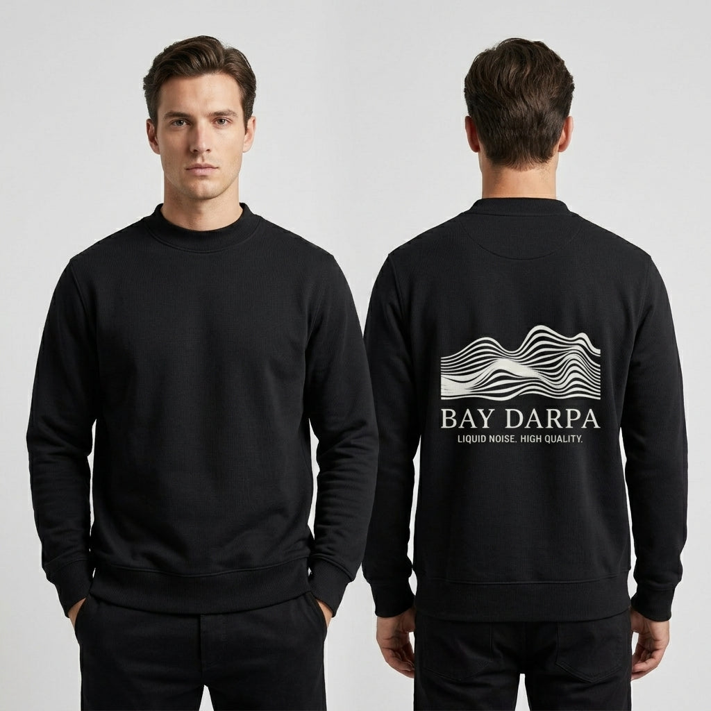 Sudadera Bay Darpa Liquid Noise Organic Crewneck [🌱 Sostenible]